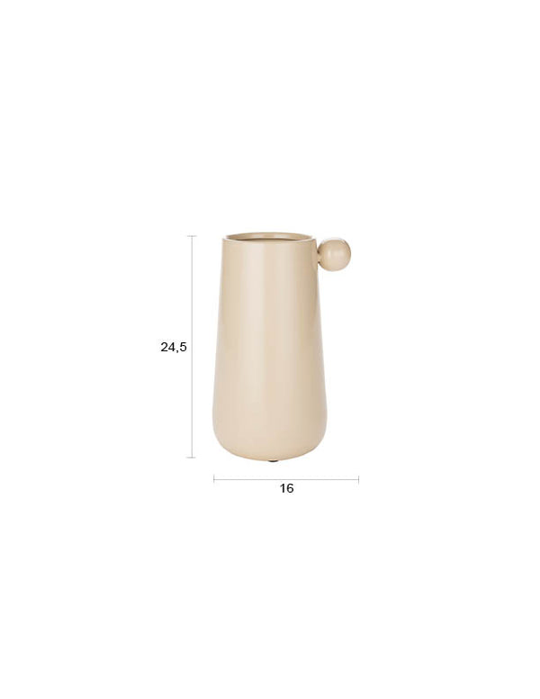 Vaas Dot M Beige (set van 8)