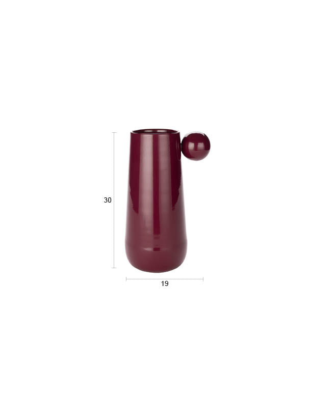 Vaas Dot L Bordeaux (set van 8)