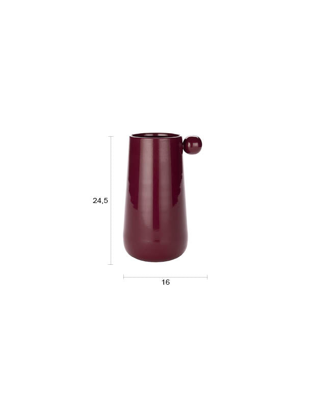 Vaas Dot L Bordeaux (set van 8)