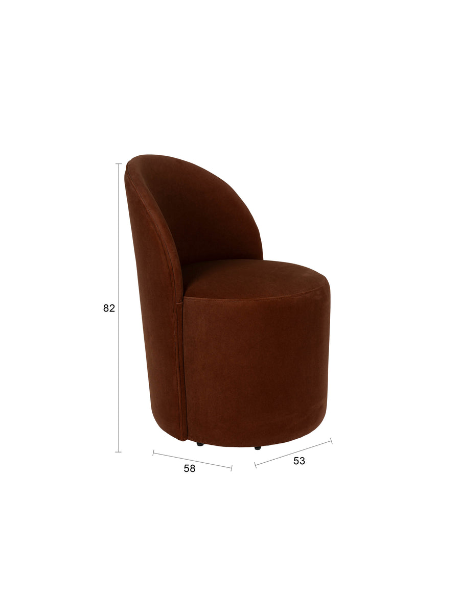 Loungestoel Plush Bruin