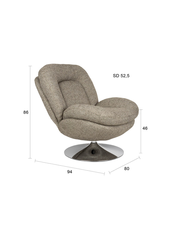 Loungestoel Romy Groen