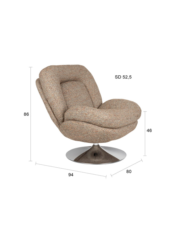 Loungestoel Romy Multicolor