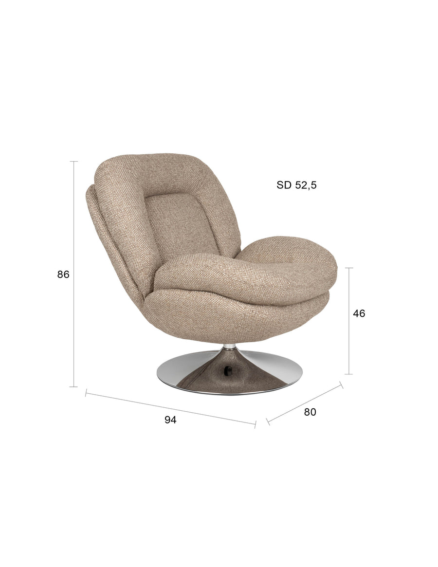 Loungestoel Romy Bruin
