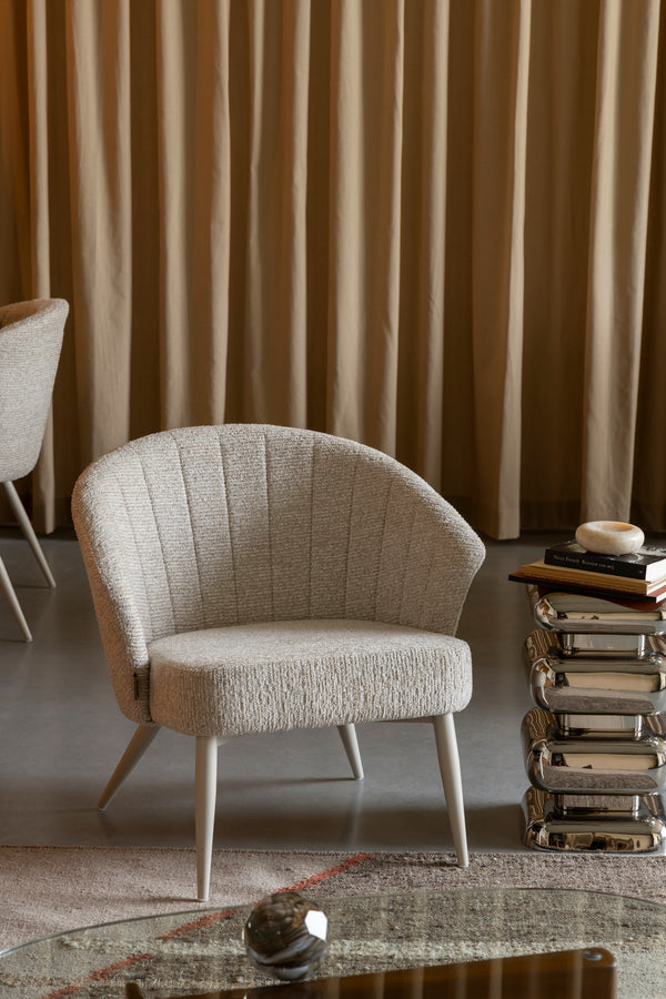 Loungestoel Georgia Zacht Beige