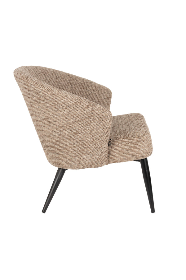 Loungestoel Georgia Zacht Bruin