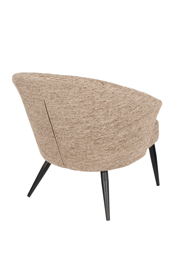 Loungestoel Georgia Zacht Bruin