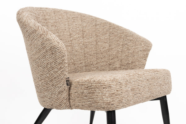 Loungestoel Georgia Zacht Bruin