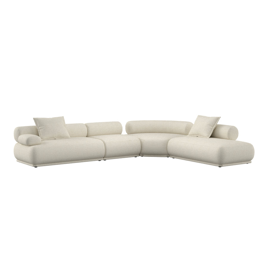 Bank Rembrandt 7,5-zits Links Beige