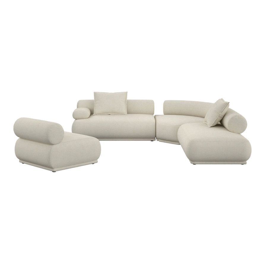 Bank Rembrandt 7,5-zits Links Beige