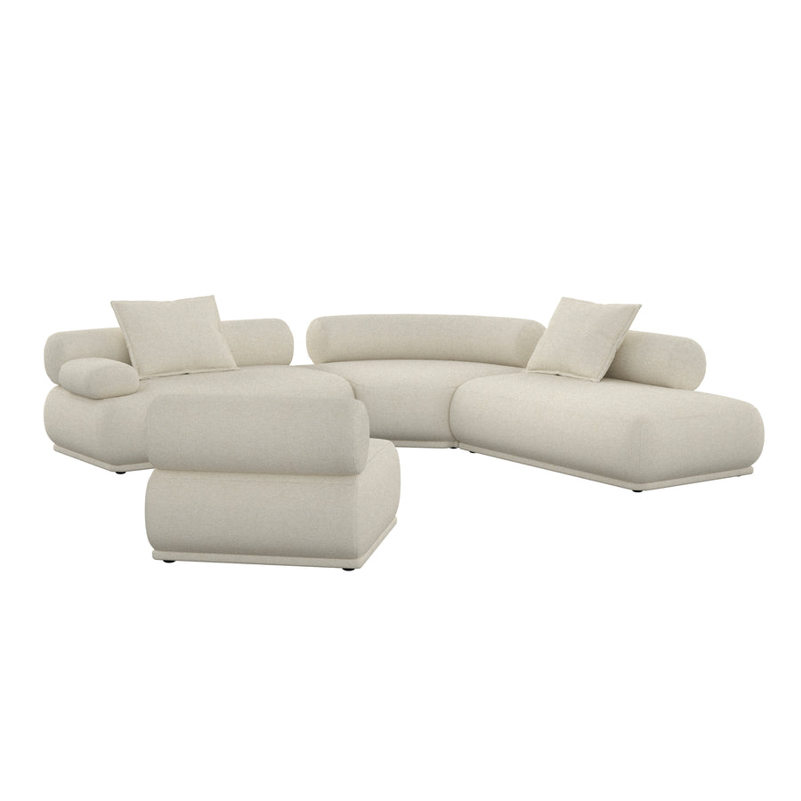 Bank Rembrandt 7,5-zits Links Beige