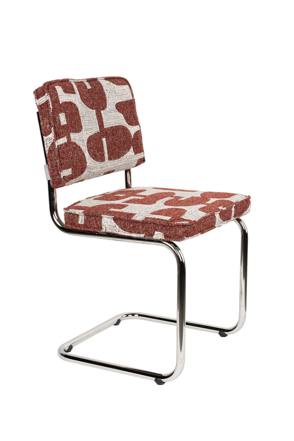 Stoel Ridge Deco Symbolen Rood (set van 2)