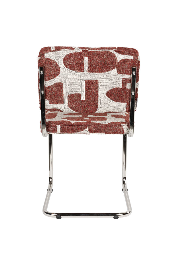 Stoel Ridge Deco Symbolen Rood (set van 2)