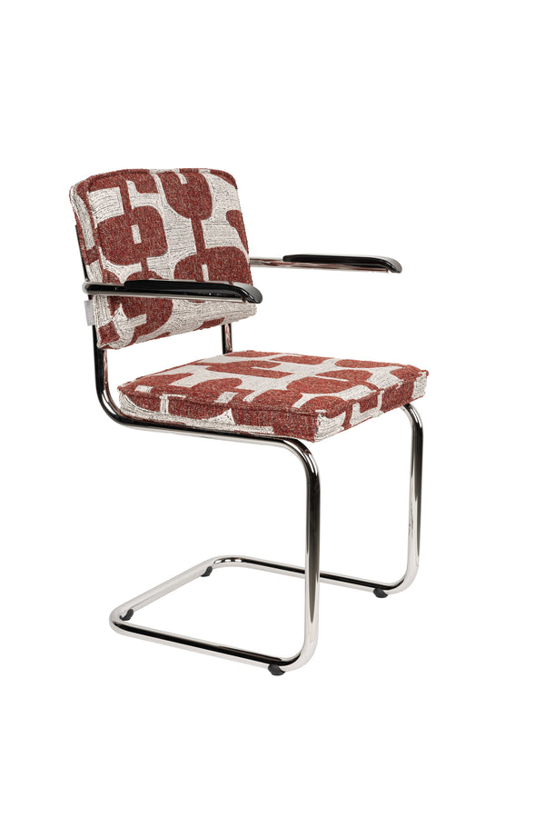 Fauteuil Ridge Deco Symbolen Rood (set van 2)