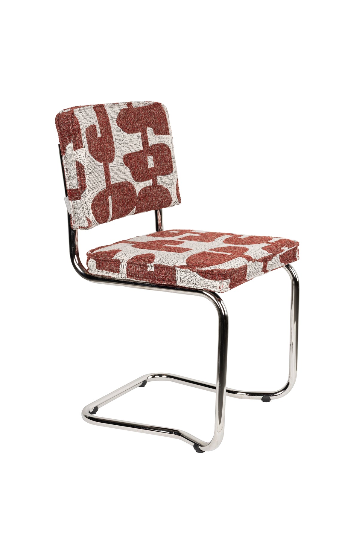 Stoel Ridge Kink Deco Symbolen Rood (set van 2)