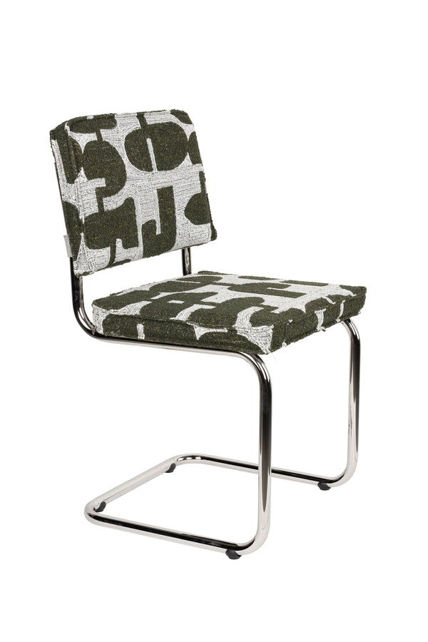Stoel Ridge Deco Symbolen Groen (set van 2)