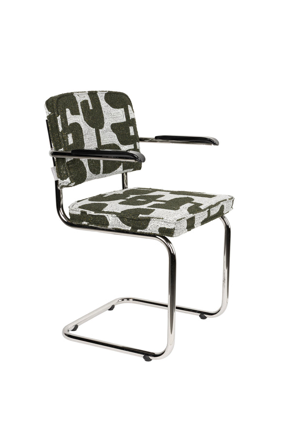 Fauteuil Ridge Deco Symbolen Groen (set van 2)