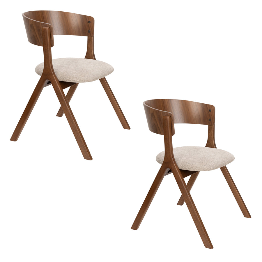 Stoel Bresso Beige (set van 2)