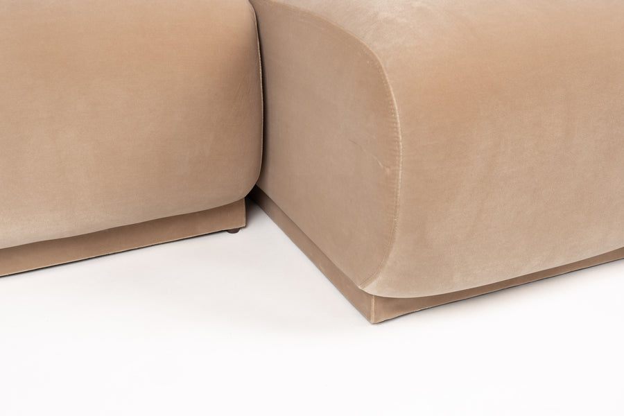 Bank Hazel Rechts Chaise Longue Beige