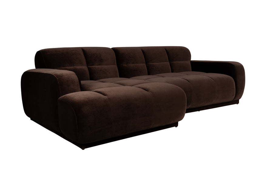 Bank Hazel Links Chaise Longue Bruin
