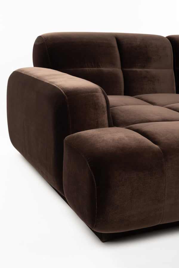 Bank Hazel Links Chaise Longue Bruin