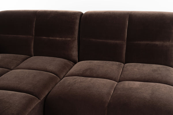 Bank Hazel Links Chaise Longue Bruin