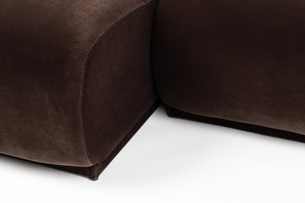 Bank Hazel Links Chaise Longue Bruin