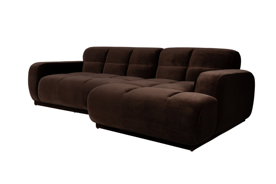 Bank Hazel Rechts Chaise Longue Bruin