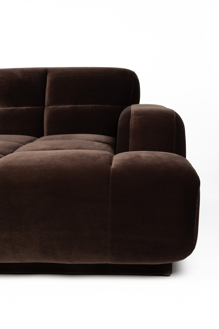 Bank Hazel Rechts Chaise Longue Bruin