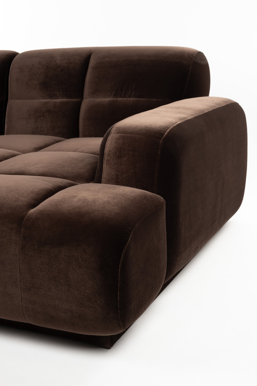 Bank Hazel Rechts Chaise Longue Bruin