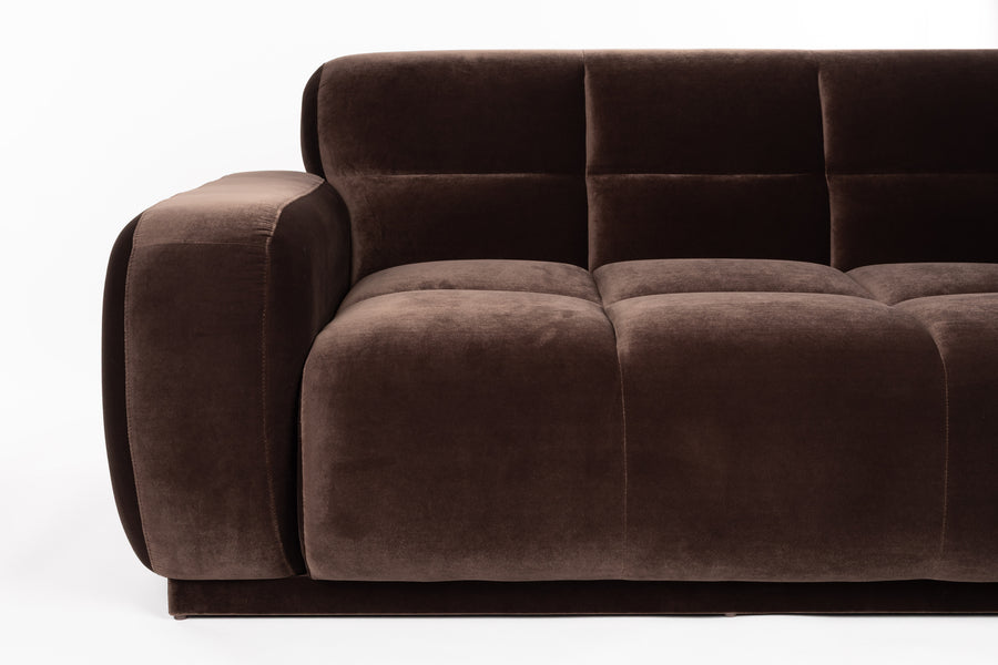 Bank Hazel Rechts Chaise Longue Bruin