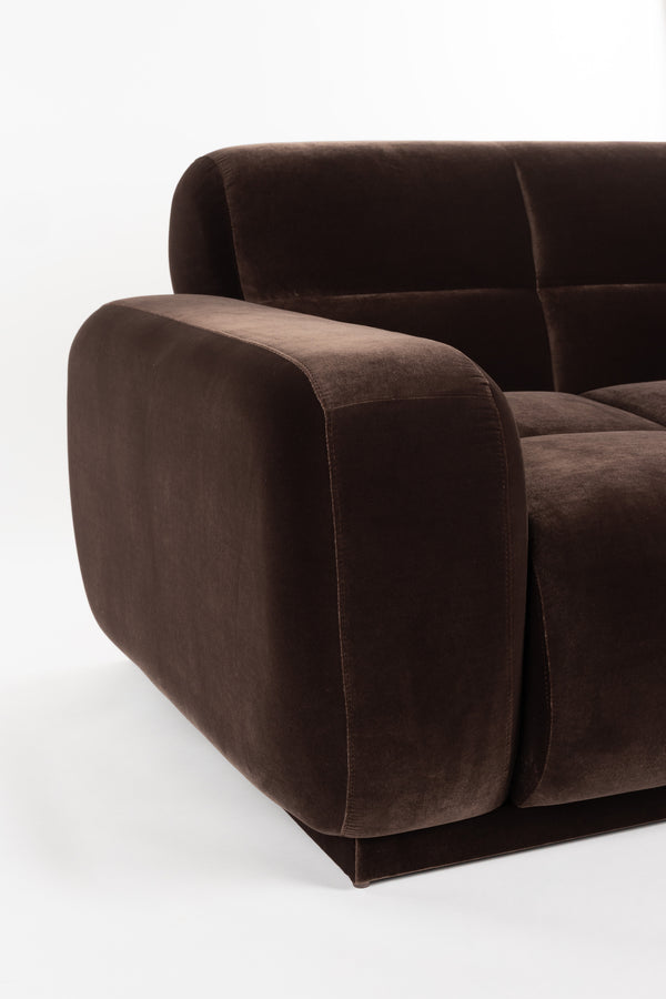 Bank Hazel Rechts Chaise Longue Bruin
