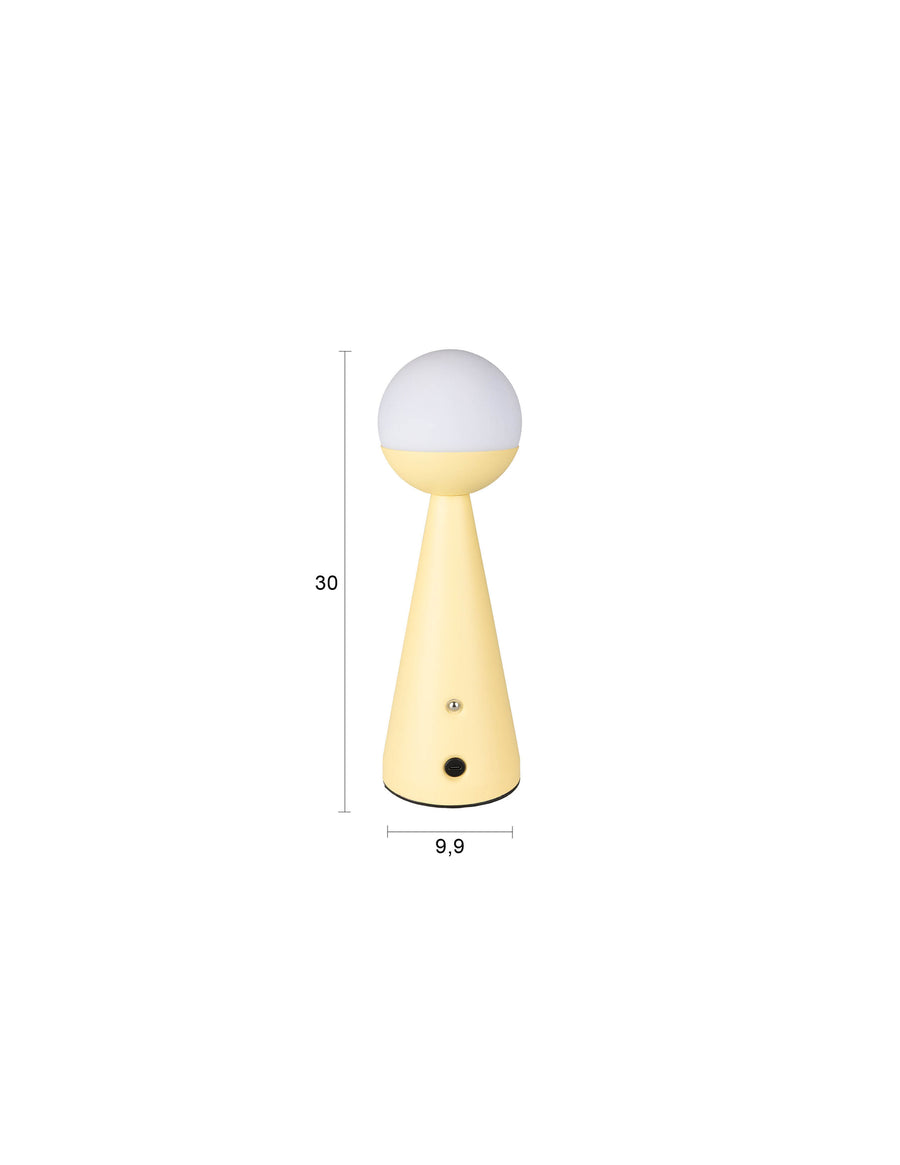 Tafellamp Bello Lemon (set van 8)