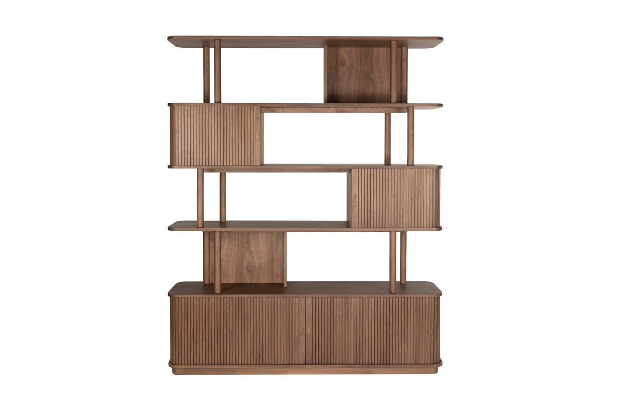 Boekenkast Barbier Notenhout