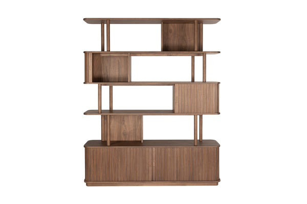 Boekenkast Barbier Notenhout