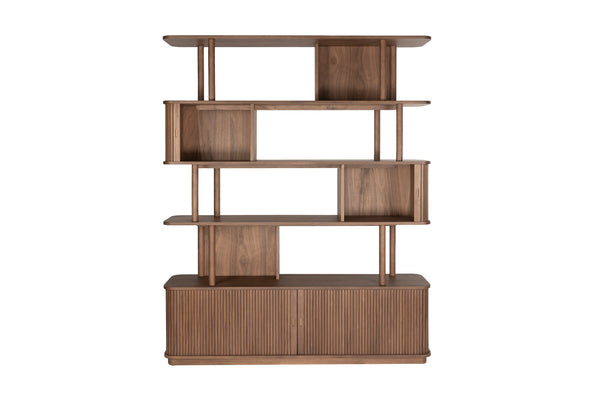 Boekenkast Barbier Notenhout
