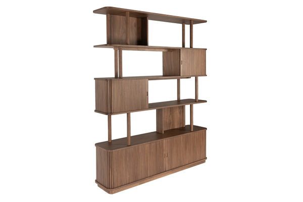 Boekenkast Barbier Notenhout