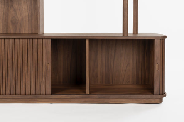 Boekenkast Barbier Notenhout