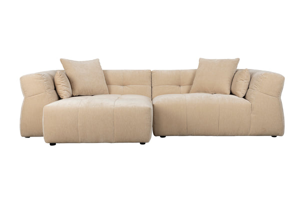Bank Hodge Links Chaise Longue Beige