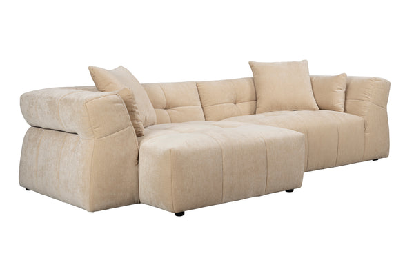 Bank Hodge Links Chaise Longue Beige