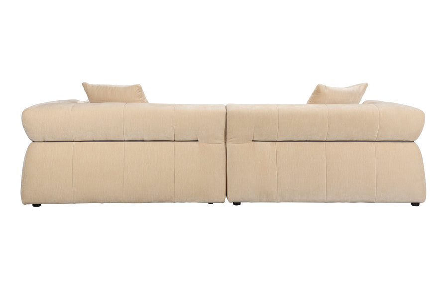 Bank Hodge Links Chaise Longue Beige