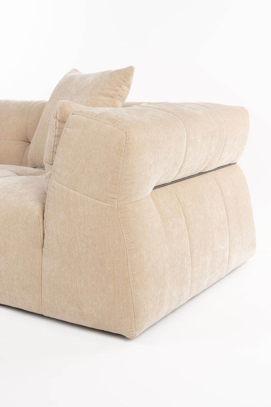 Bank Hodge Links Chaise Longue Beige