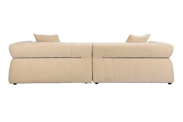 Bank Hodge Rechts Chaise Longue Beige