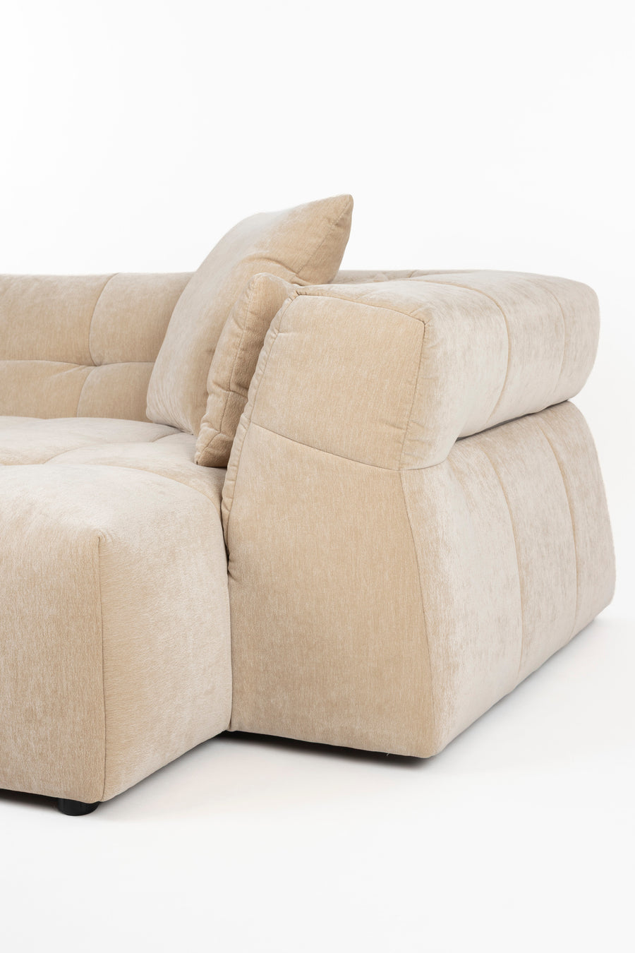 Bank Hodge Rechts Chaise Longue Beige