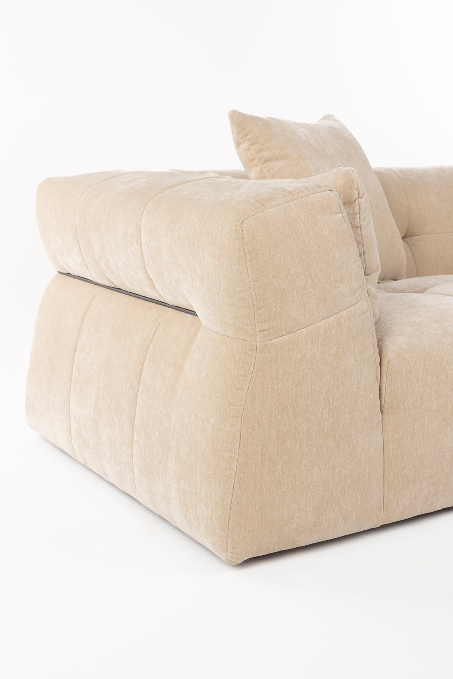 Bank Hodge Rechts Chaise Longue Beige
