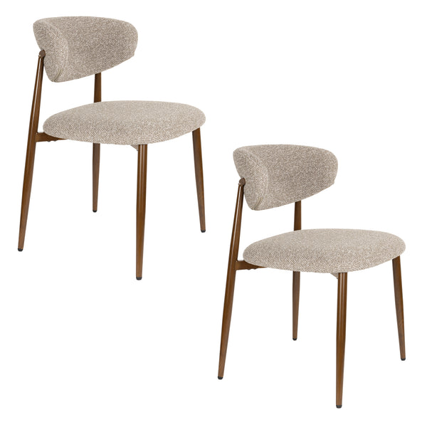 Stoel Noor Bruin (set of 2)