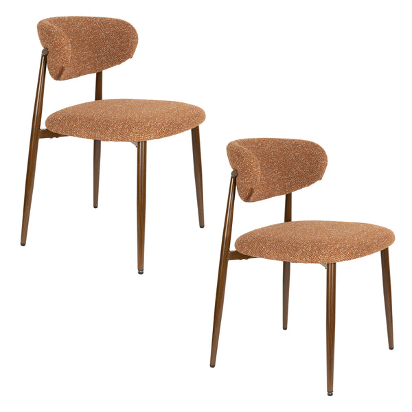 Stoel Noor Terracotta (set of 2)