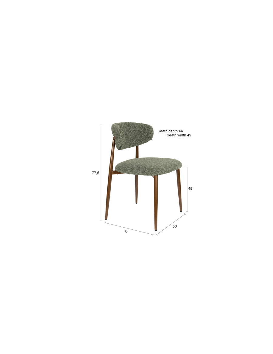 Stoel Noor Groen (set of 2)