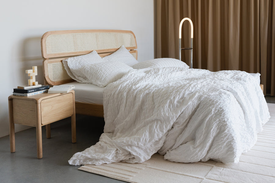 Bed Storm Vlechtwerk Naturel 160