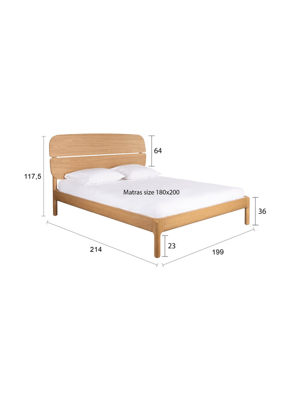 Bed Storm Naturel 180