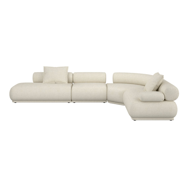 Bank Rembrandt 7,5-zits Rechts Beige